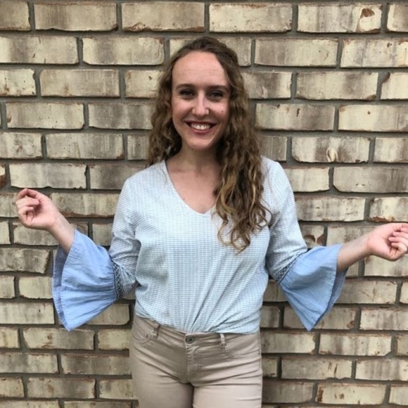 Boho Top with Flare Sleeves - Picture 4 of 4